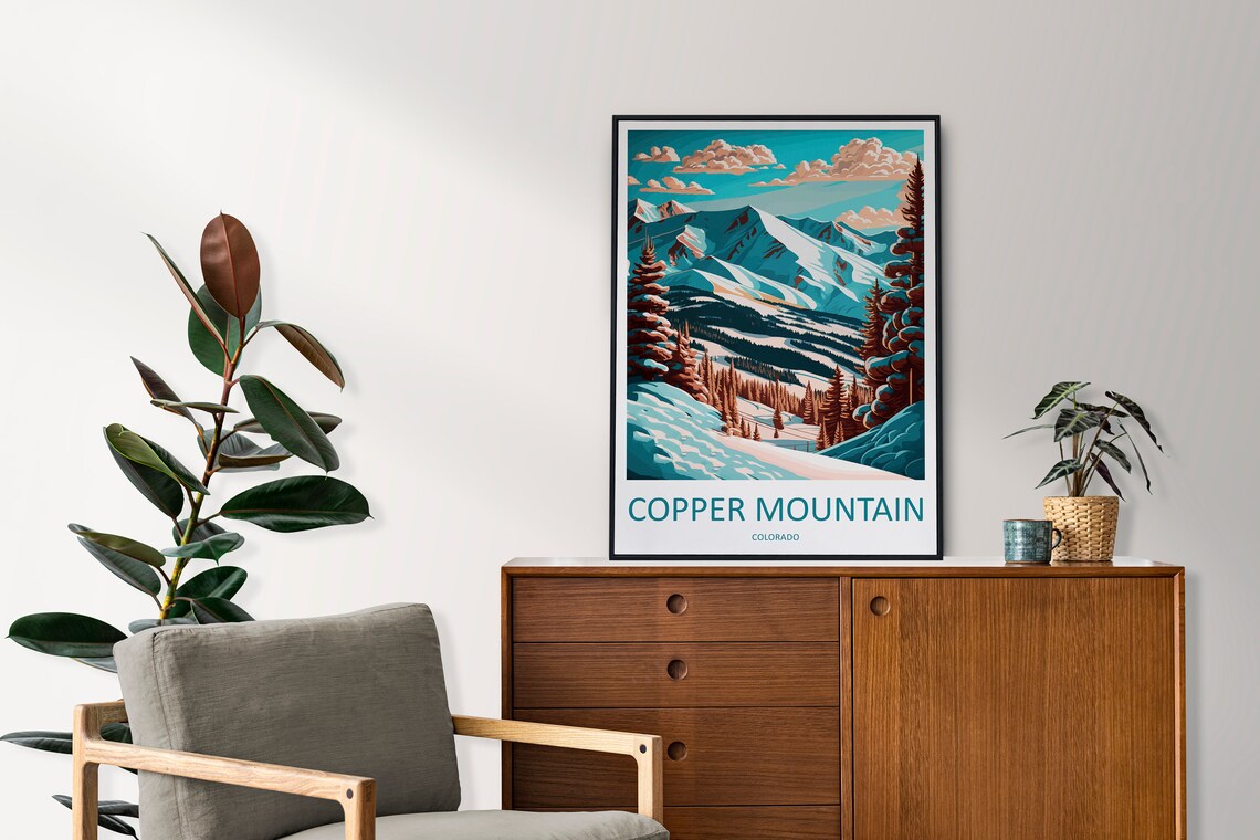 Copper Mountain Travel Poster, Colorado Wall Art - Image 2