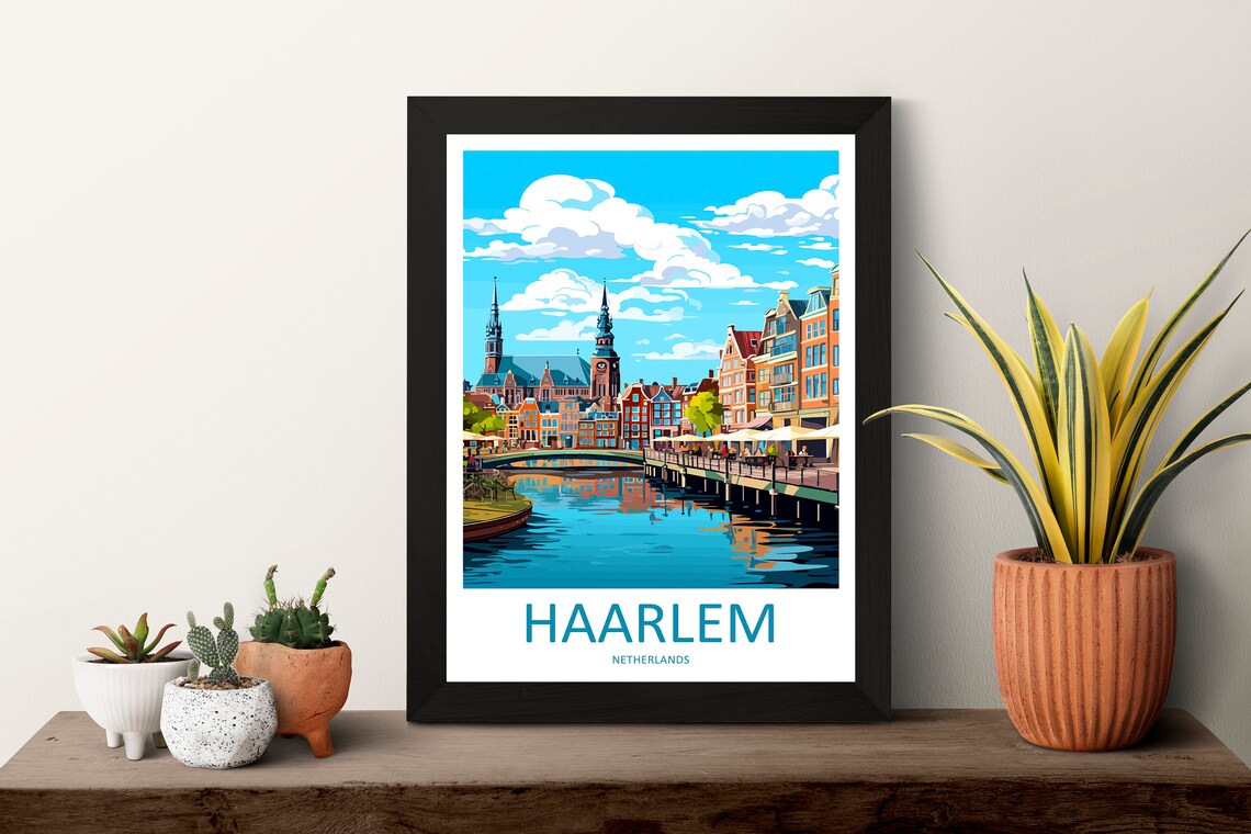 Haarlem Travel Poster, Netherlands City Art Print - Image 3