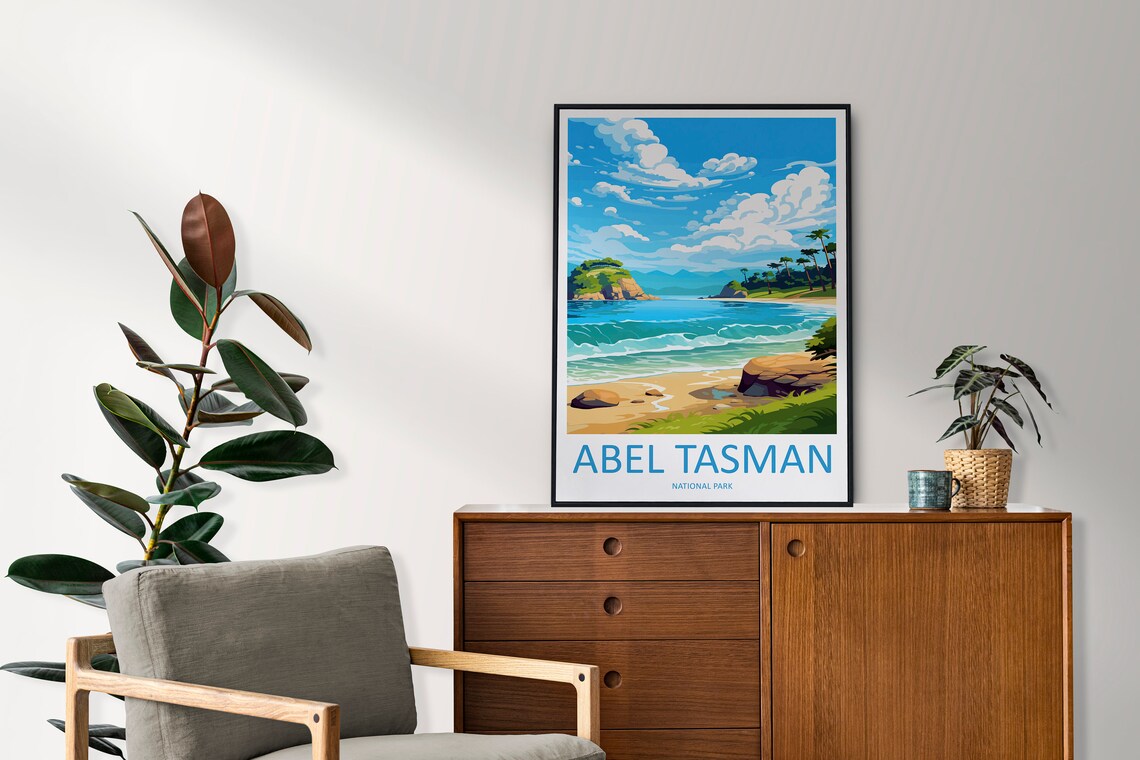 Abel Tasman National Park Travel Poster, New Zealand - Image 2