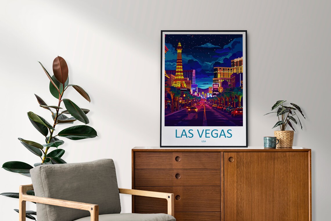 Las Vegas Travel Poster, Nevada Wall Decor - Image 2