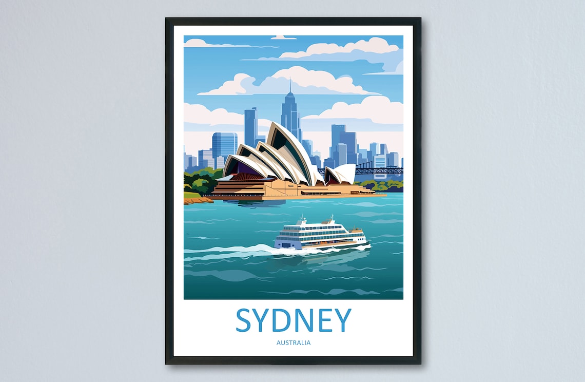 Sydney Opera House Home Dcor Wall Art Print