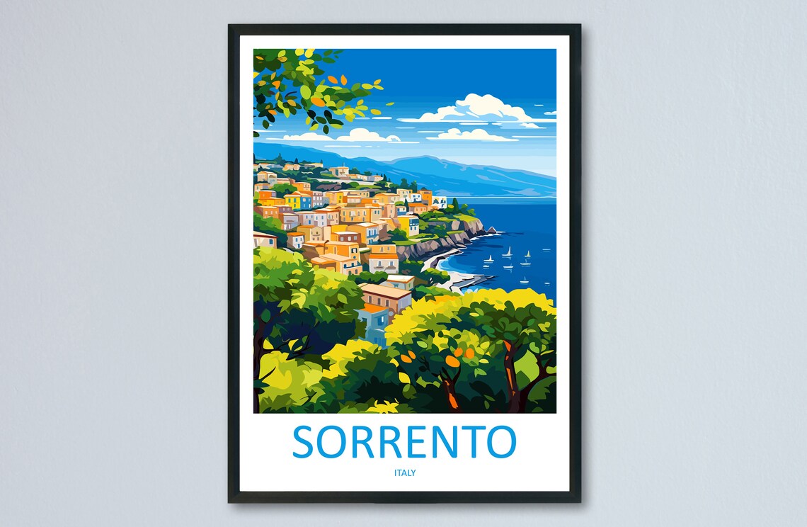 Sorrento Travel Print, Italy Wall Art Poster