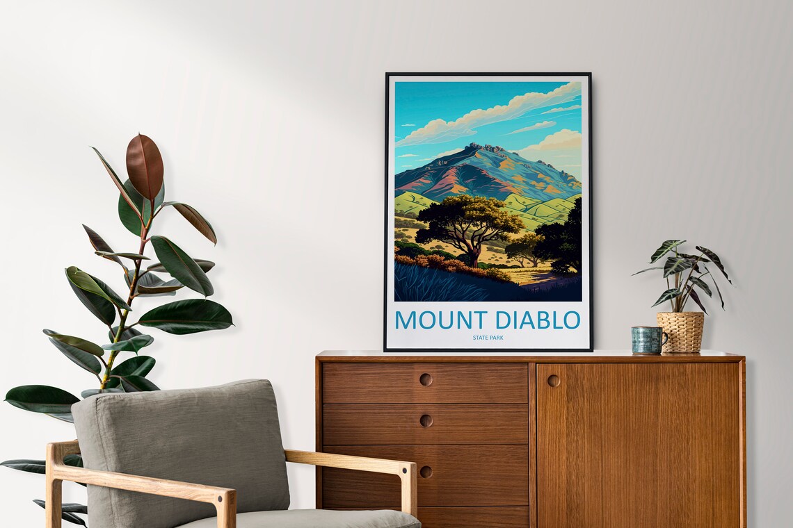 Mount Diablo State Park Travel Poster, California - Image 2