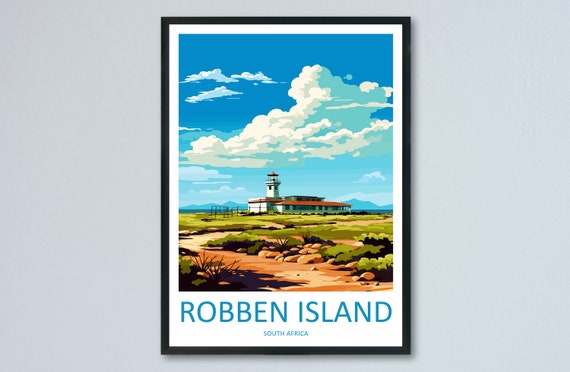 Robben Island Travel Print Wall Art Hanging Home Dcor Gift Lovers South Africa
