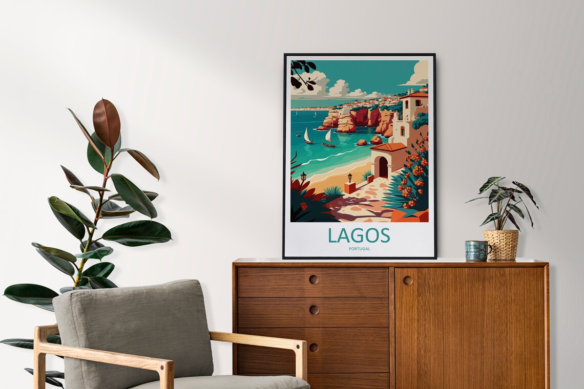 Lagos Travel Poster, Portugal Wall Decor - Image 2