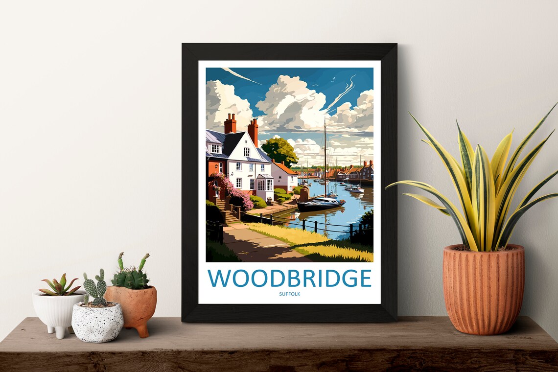Woodbridge Travel Poster, England Place Print - Image 3