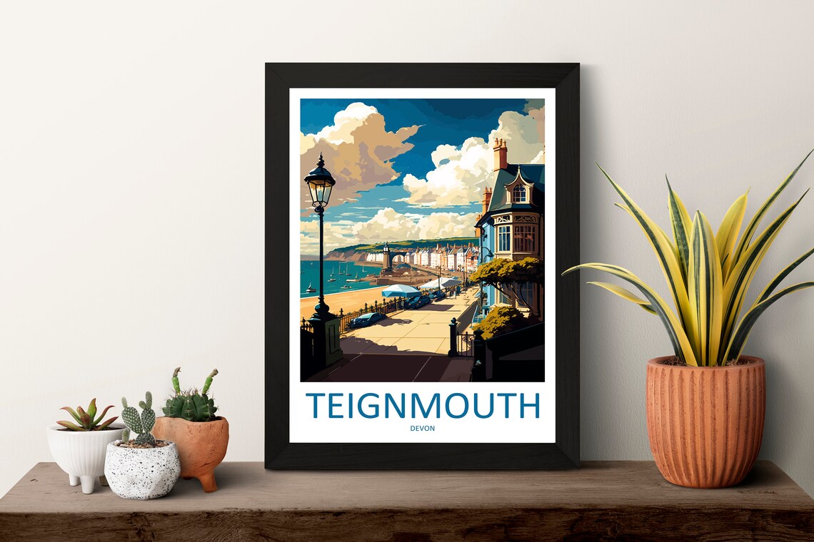 Teignmouth Travel Poster, England Wall Art - Image 3