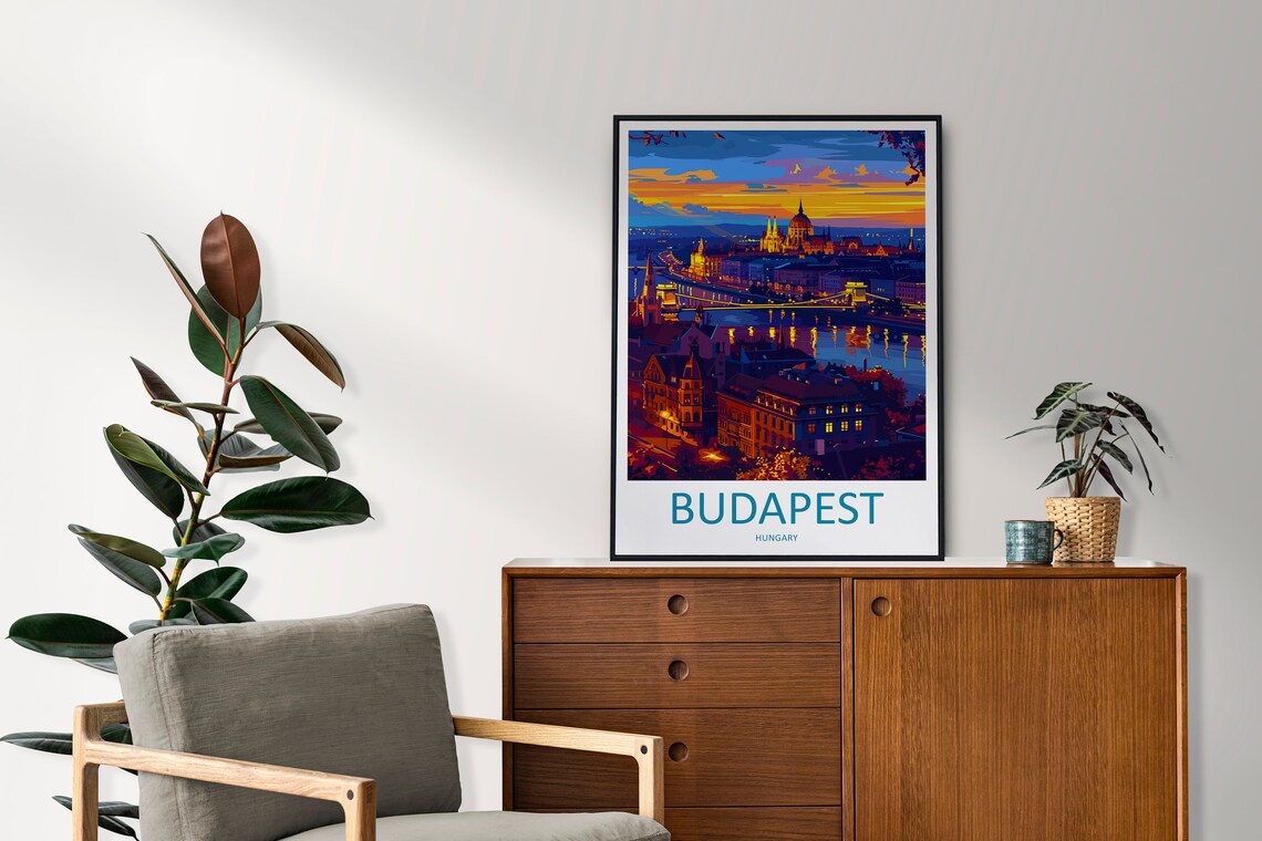 Budapest Home Decor Art Lovers Wall Art Print - Image 2