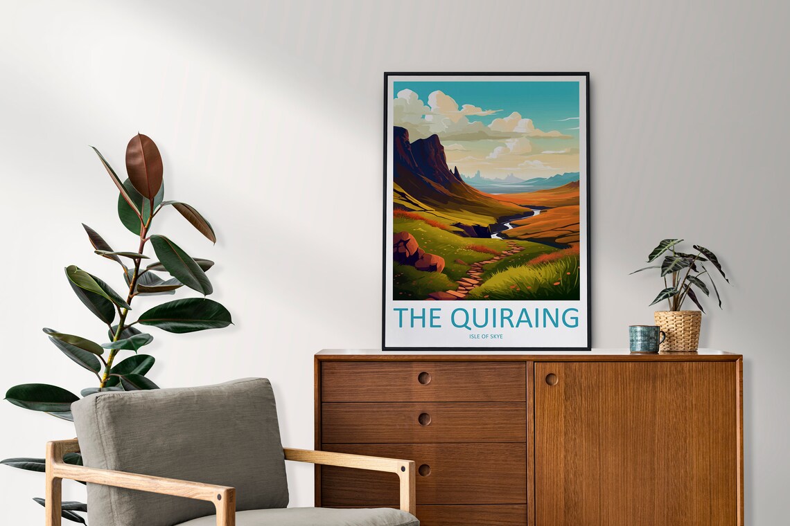 The Quiraing Isle of Skye Dramatic Highland Ridge Scotland Poster - Image 2