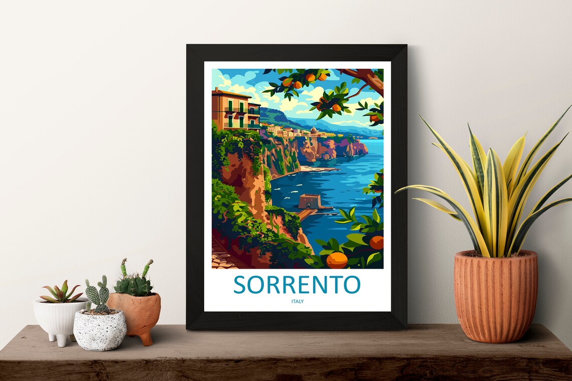 Sorrento Travel Poster, Italy Wall Art Print - Image 3