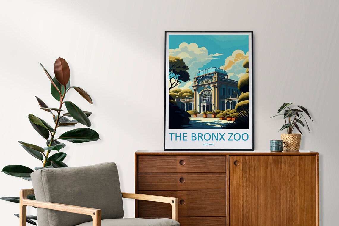 The Bronx Zoo Travel Poster, New York State - Image 2