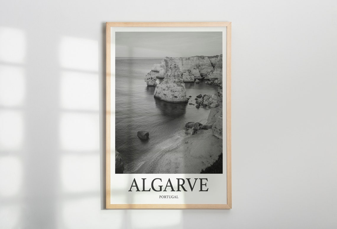 Algarve Photo Print Of Algarve Portugal Travel Photo Hanging Decor Photo Travel Art Gift For Travel Artwork Wall Art Framed