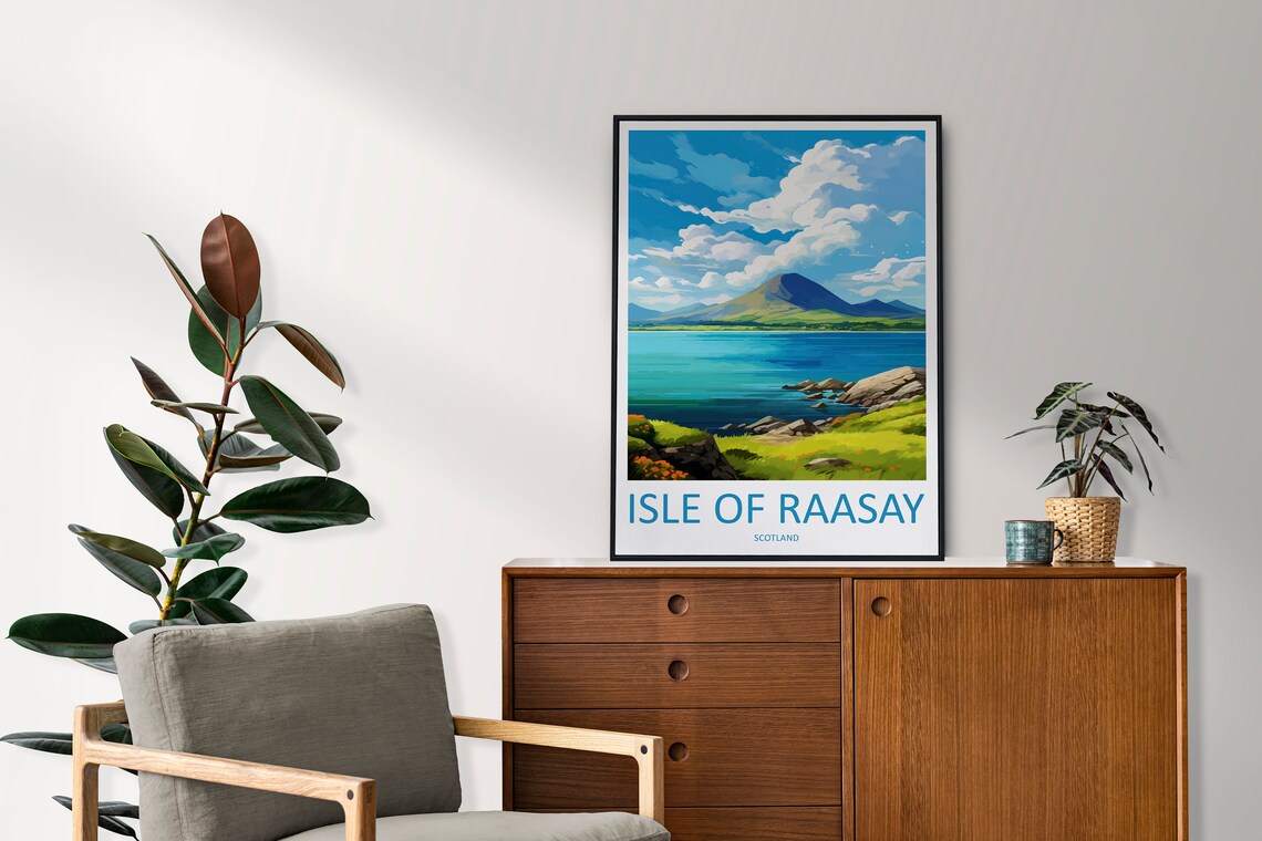 Isle Of Raasay Travel Poster, Scotland Wall Art - Image 2