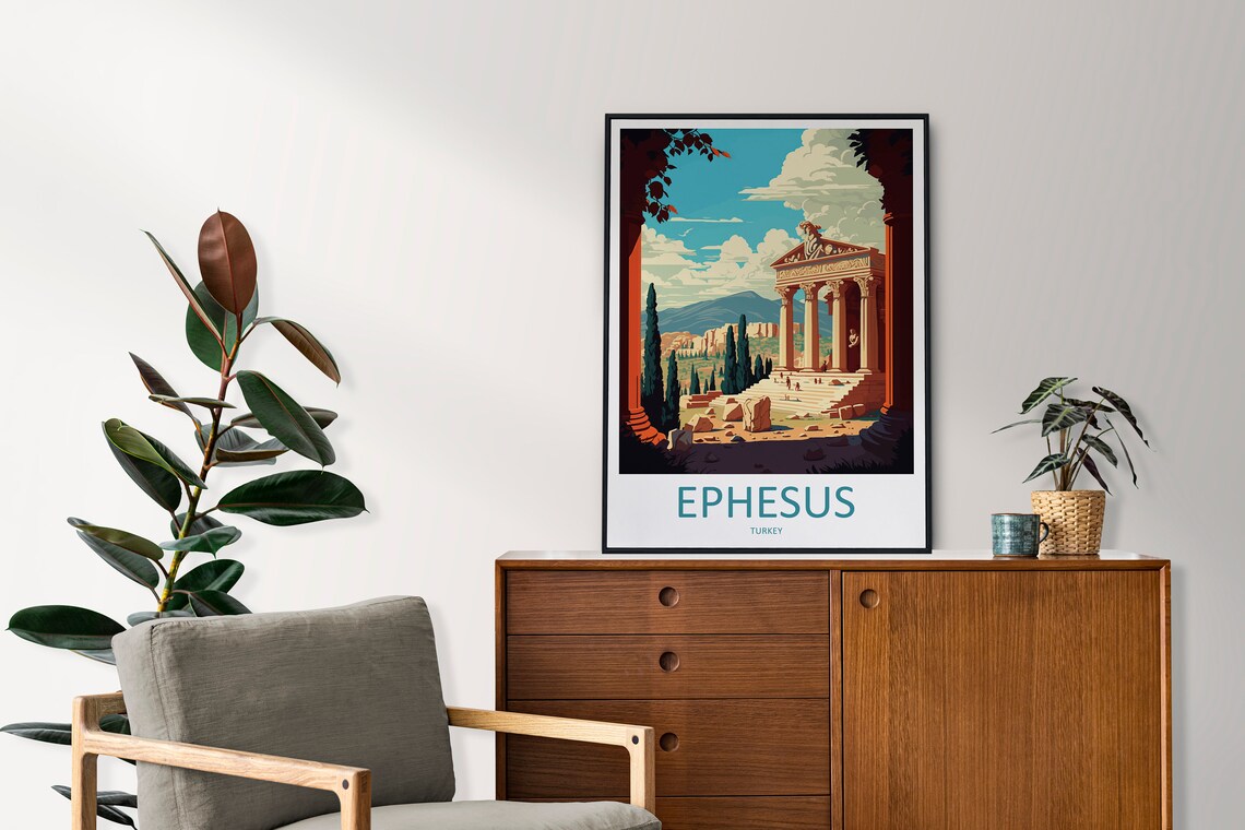 Ephesus Travel Poster, Turkey Wall Art Print - Image 2