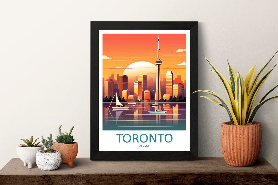 Toronto Travel Poster, Toronto Canada Wall Art - Image 3