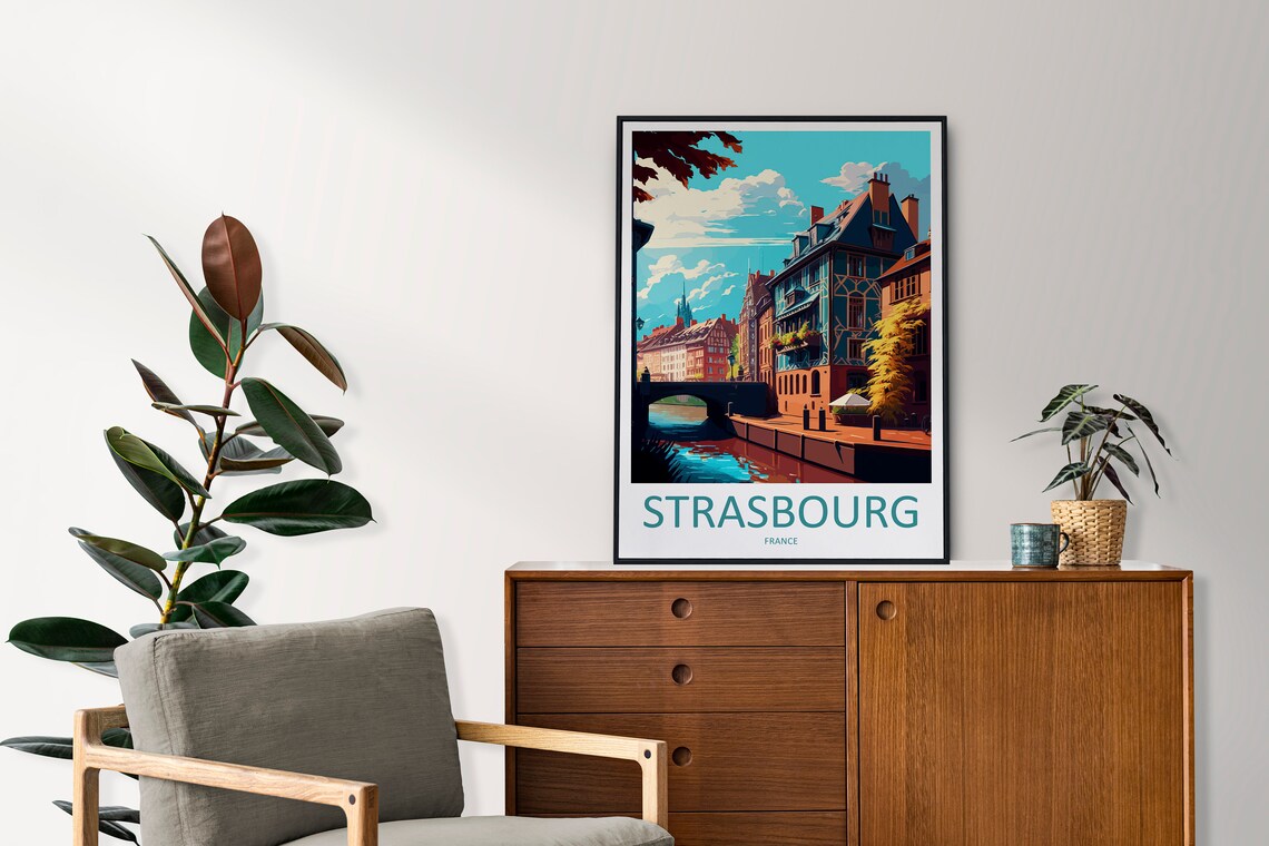 Strasbourg Travel Poster, France Wall Art Print - Image 2
