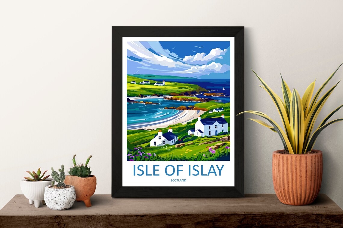 Isle Of Islay Travel Poster, Scotland Wall Art - Image 3
