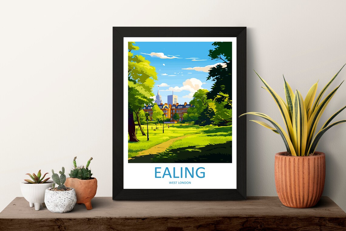 Ealing Travel Poster, London England Wall Art - Image 3