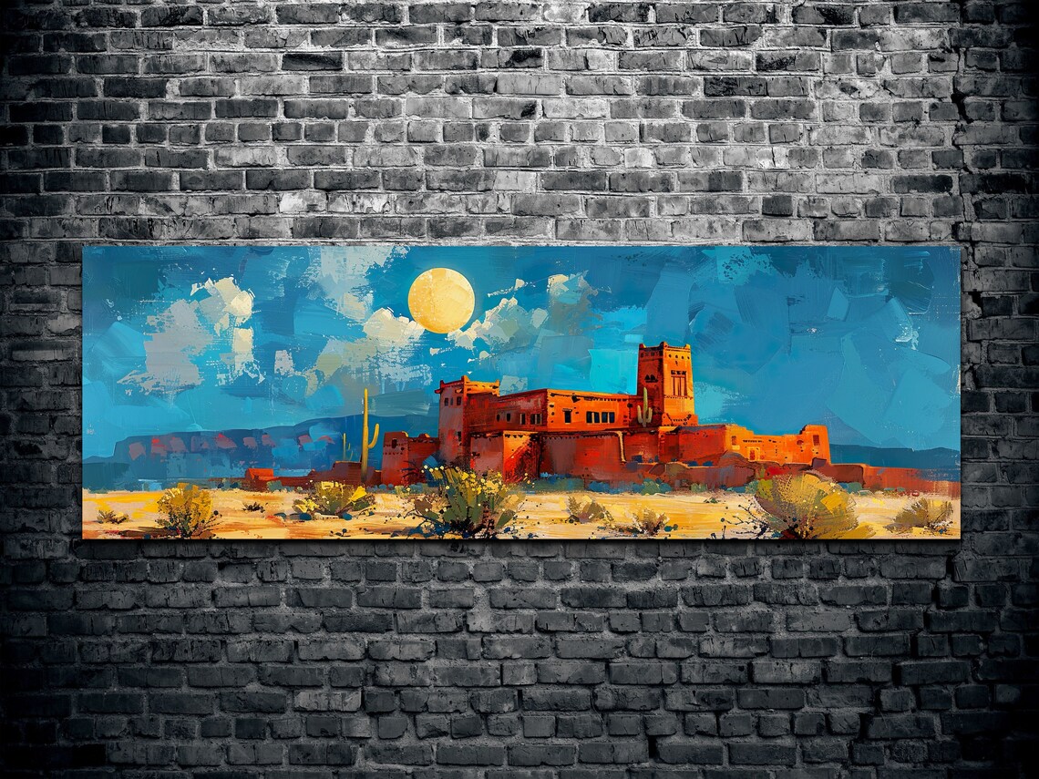 Southwest Desert Watercolor Art Print, Cactus Decor - Image 2