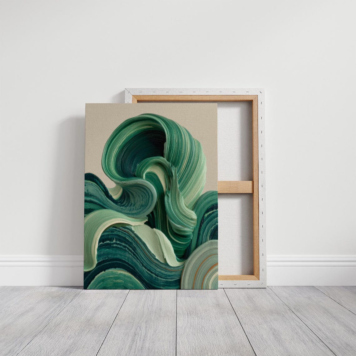 Emerald Flow Abstract