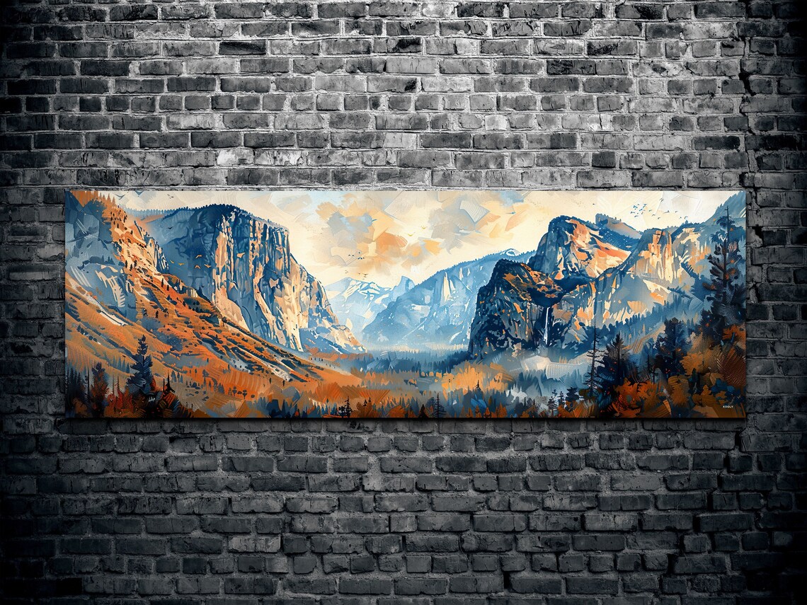 Yosemite National Park Mid-Century Modern Art Print - Image 2