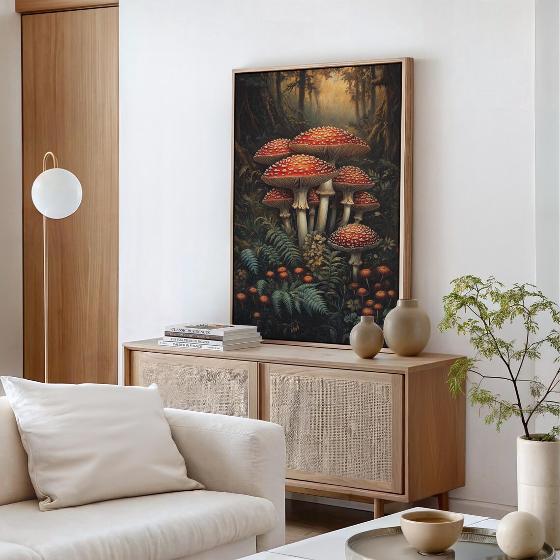 Enchanted Forest Fly Agaric Mushrooms, Rustic Decor - Image 5