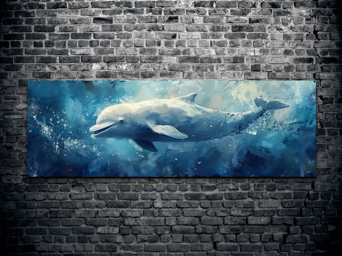 Panoramic Beluga Whale Wall Art - Image 2
