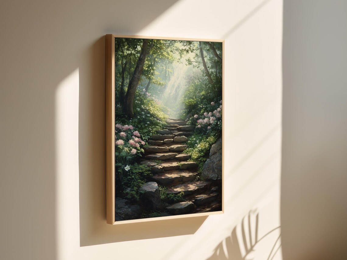 Enchanted Forest Pathway, Nature Inspired Art Print - Image 6