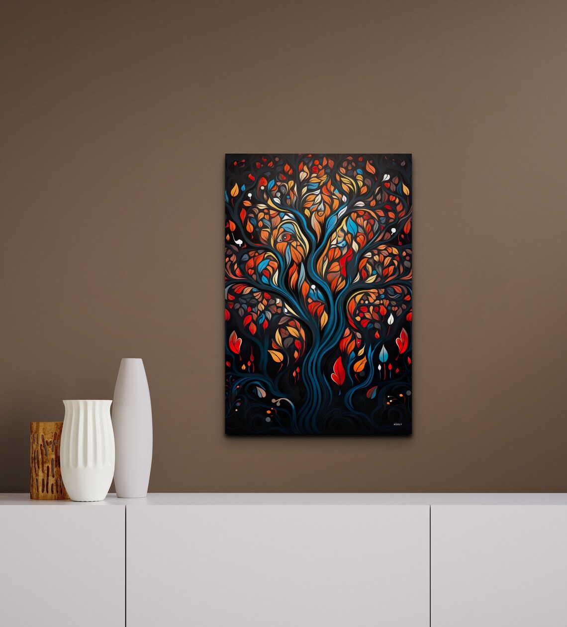 Colorful Tree Of Life Trees Wall Art Print - Image 6