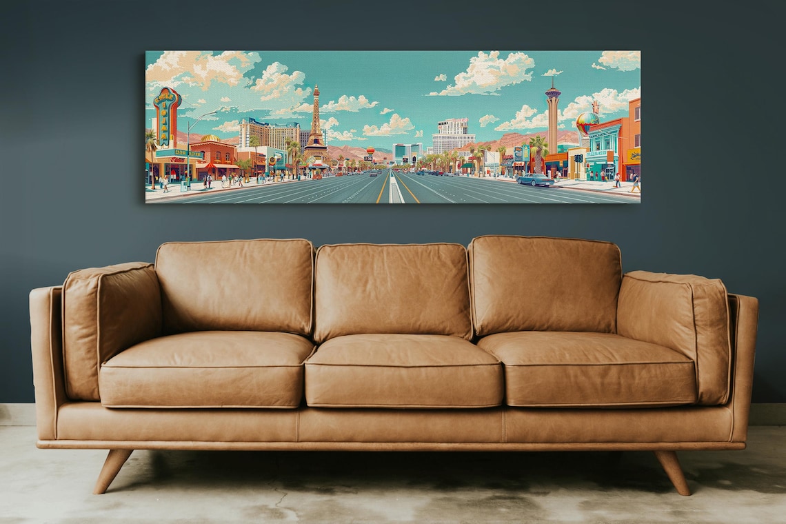 Las Vegas Strip Mid Century Modern Panoramic - Image 6