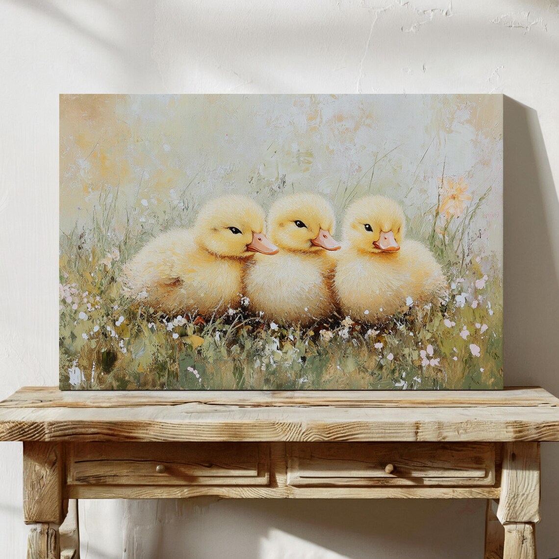 Adorable Ducklings, Whimsical Nature Animal Art Print