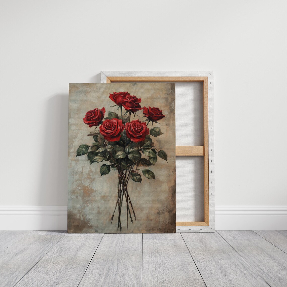 Red Rose Bouquet Wall Art Print, Romantic Floral - Image 6