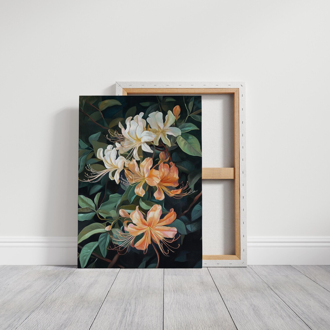 Elegant Honeysuckle Blossoms, Botanical Home Decor - Image 6