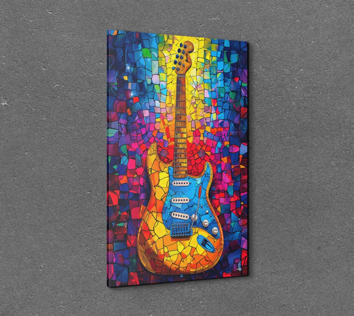Pop Art Guitar Poster - Image 3