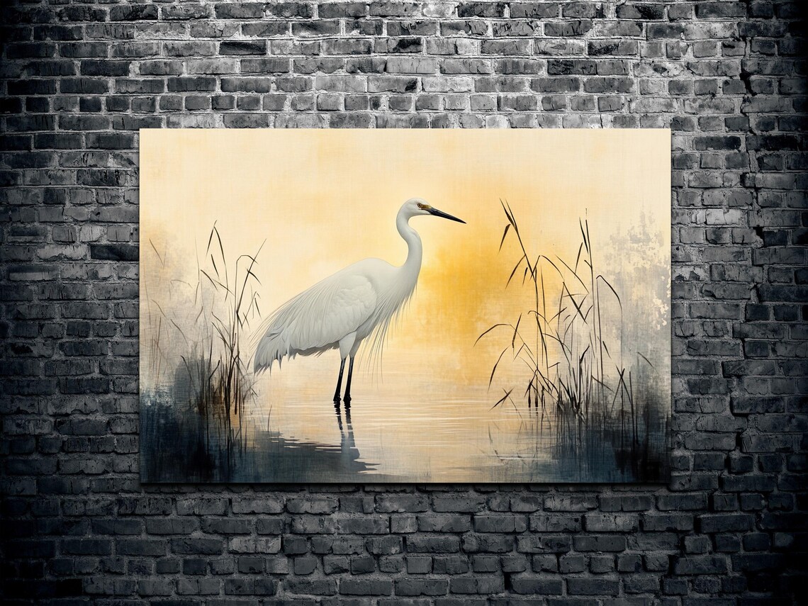 Watercolor Blue Herron, Watercolor Nature Art - Image 2