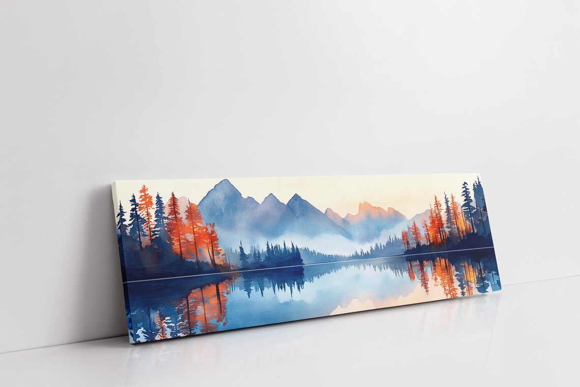 Blue Ridge Mountains Reflection, Tranquil Sunrise Art Print - Image 7