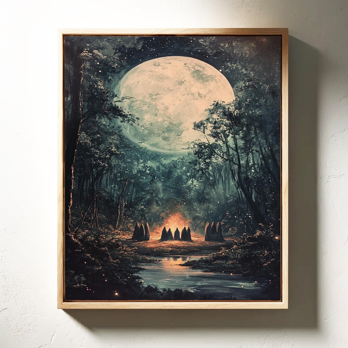 Enchanting Forest Moonlight, Witchy Woodland Magic - Image 3