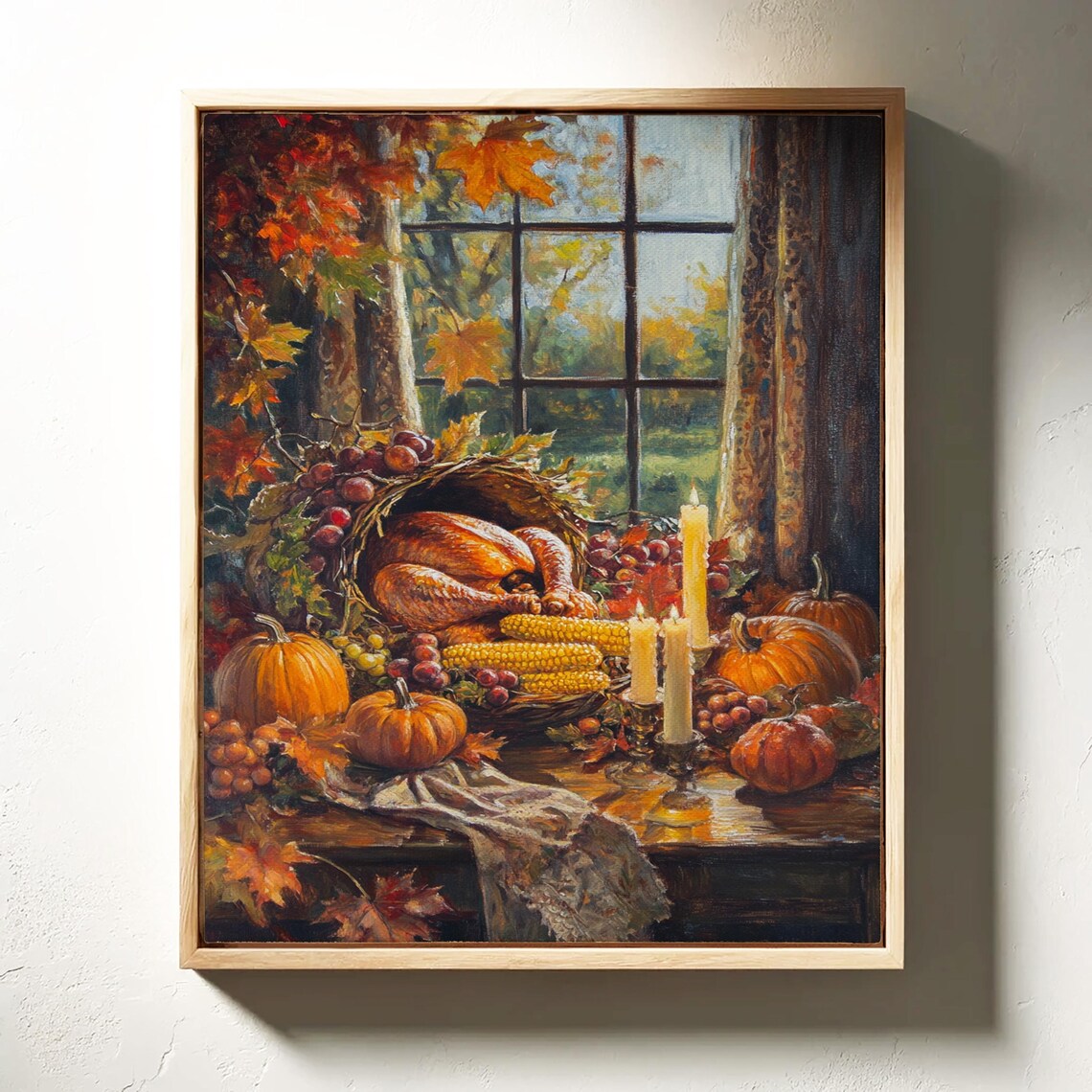 Thanksgiving Harvest Rustic Fall Table Setting - Image 3