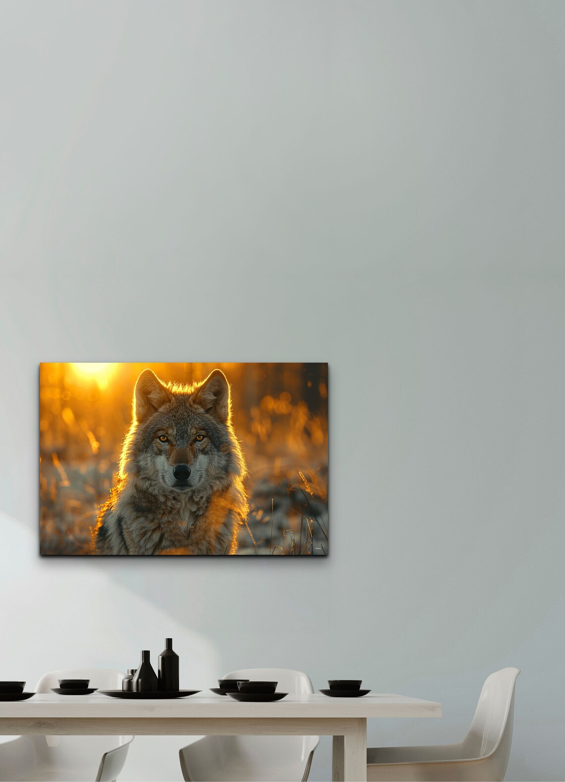 Wolf Rustic Home Decor Art Print, Animal Print - Image 3