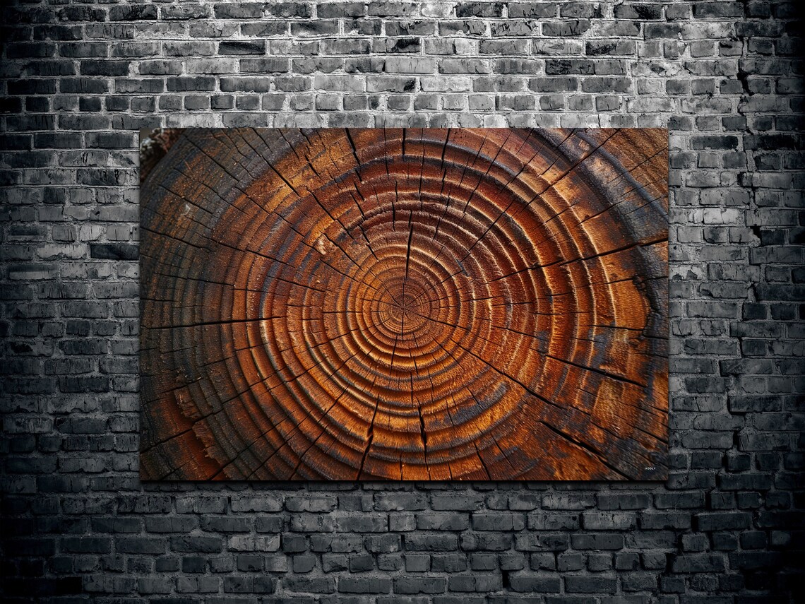 Tree Ring Art Print, Tree of Life Landscape - Image 2