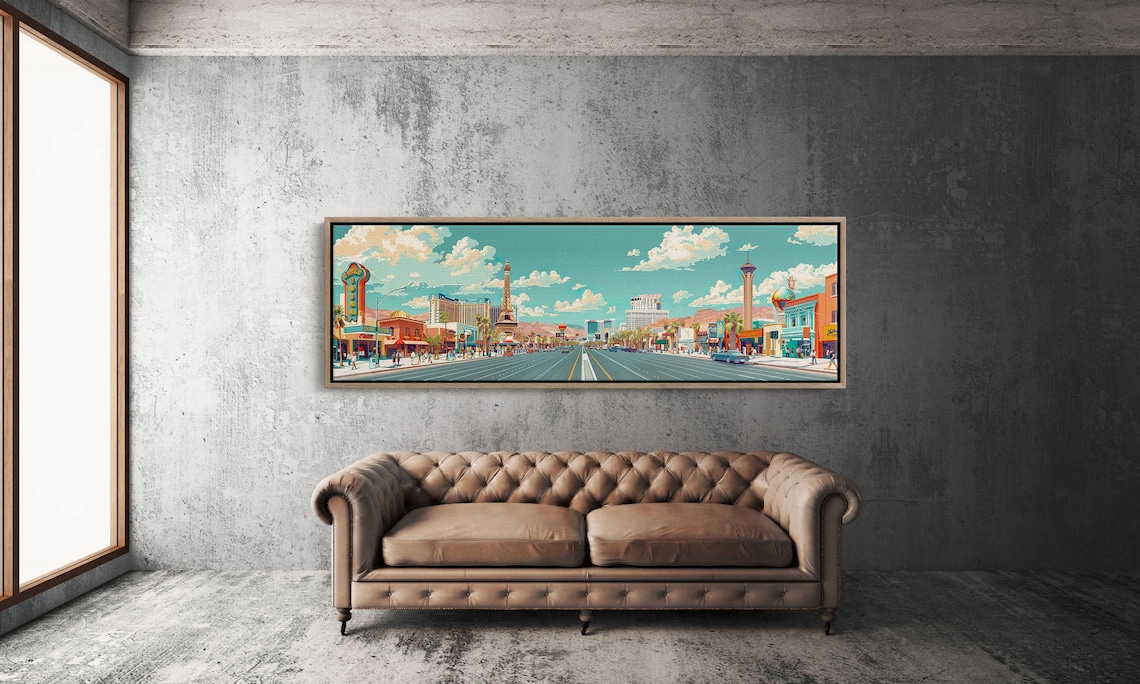 Las Vegas Strip Mid Century Modern Panoramic - Image 3