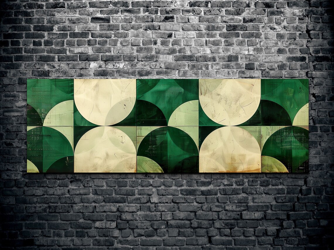 Mid Century Modern Boho Geometric Art Print - Image 2