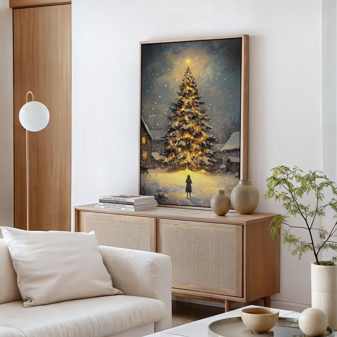 Enchanting Christmas Tree - Snowy Winter Night - Image 5