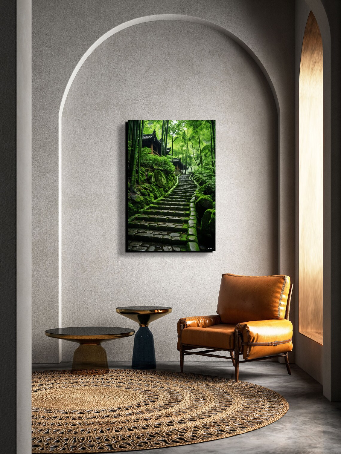 Bamboo Forest With A Winding Path, Wall Art Print - Image 2