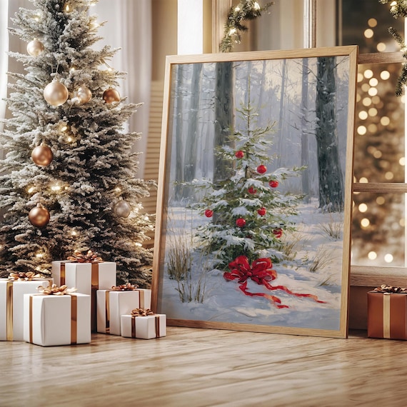 Christmas Tree Holiday Poster Print