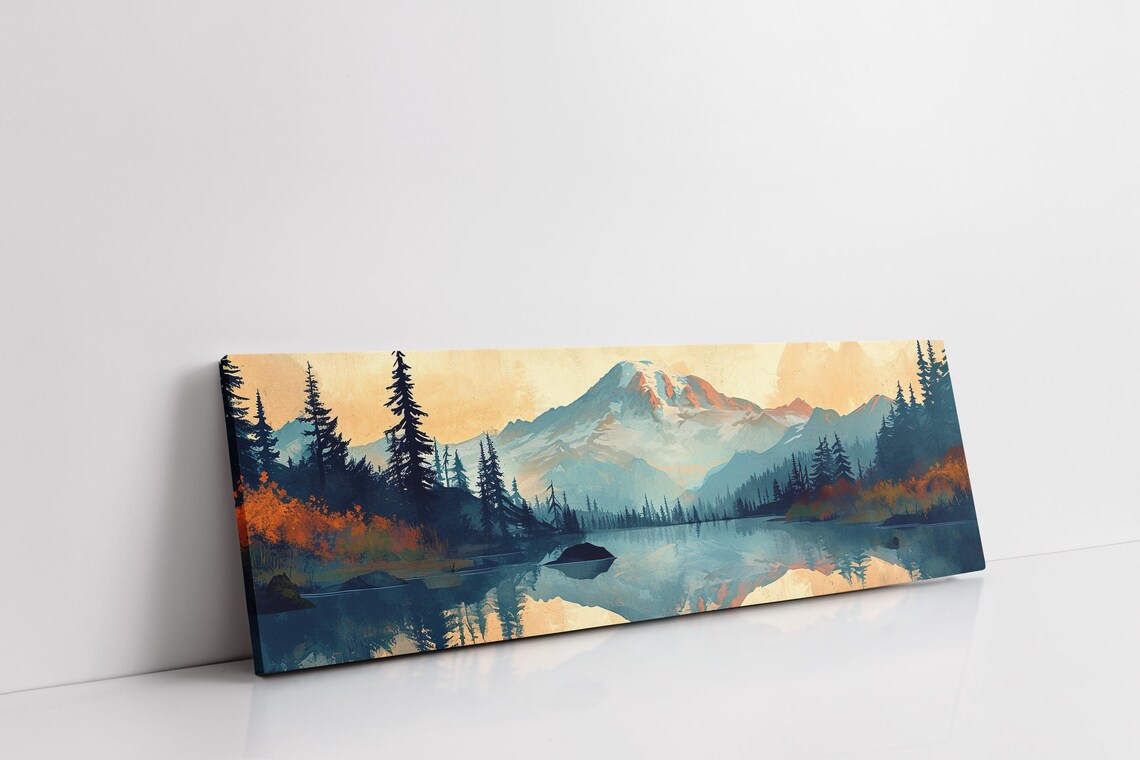 Mount Rainier Mid-Century Modern Travel Poster - Image 7