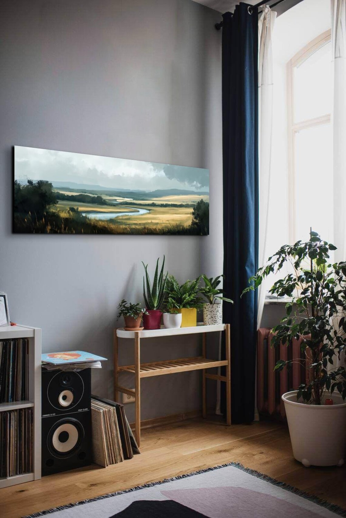 Serene River Landscape, Tranquil Landscape Art - Image 6
