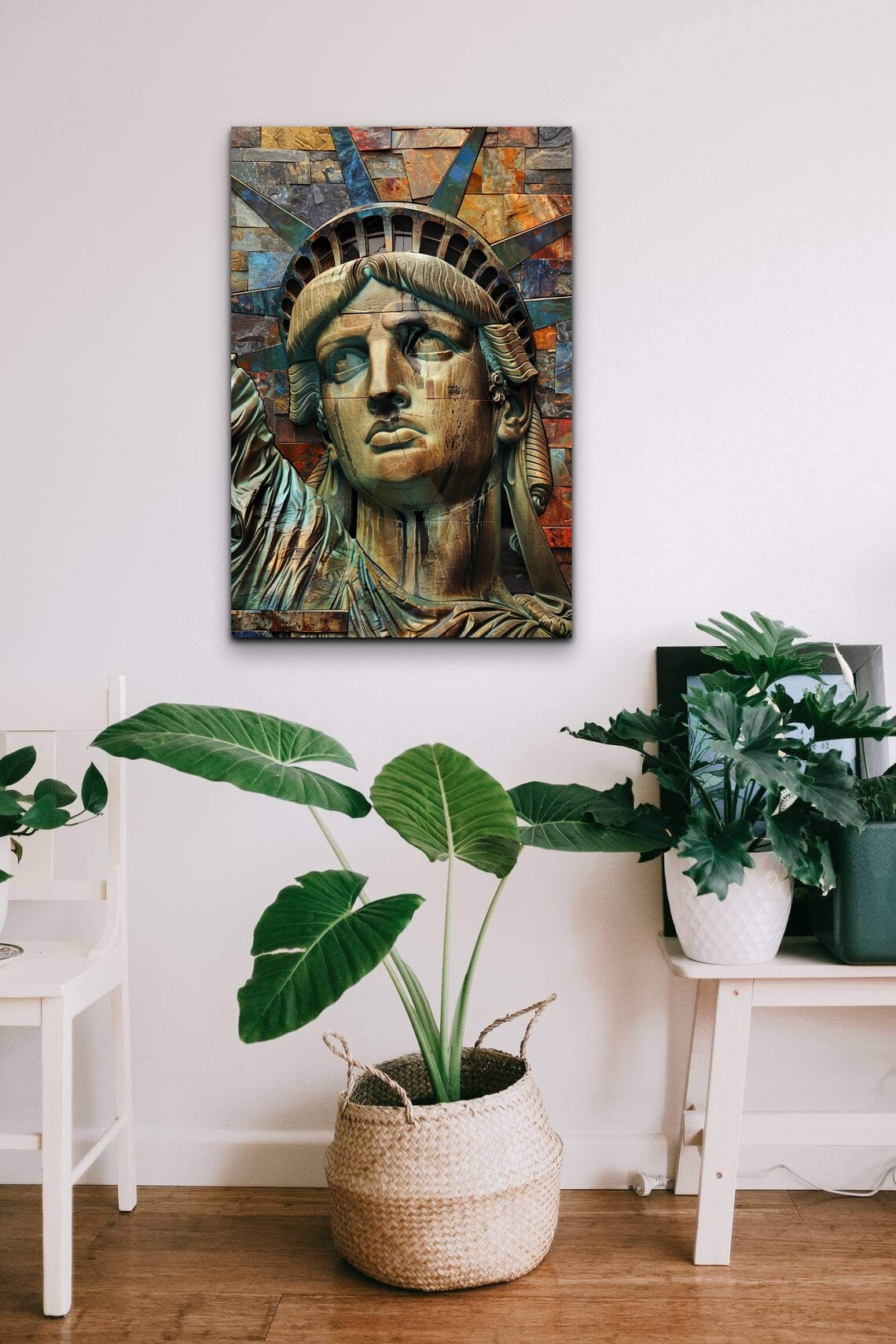 Statue Of Liberty Mid Century Modern Art Print - Image 5