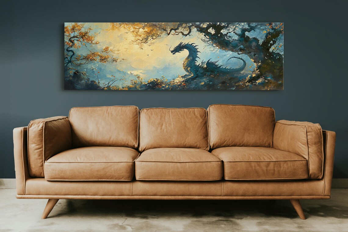 Panoramic Dragon Fantasy Wall Art, Art Print - Image 5