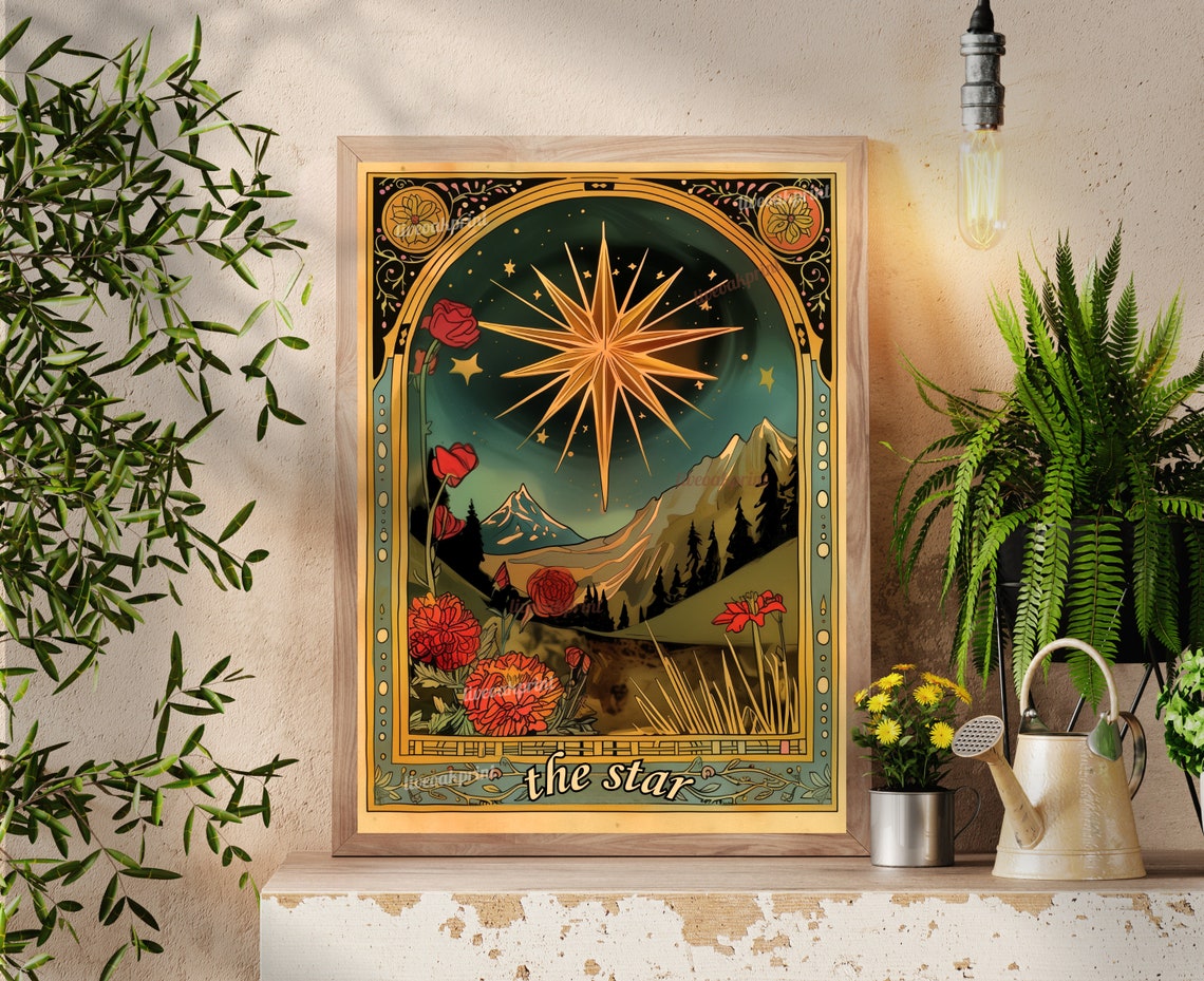 The Star Tarot Card Celestial Art Print